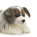 Nat and Jules Laying Large Australian Shepherd Dog Childrens Plush Stuffed Animal Toy