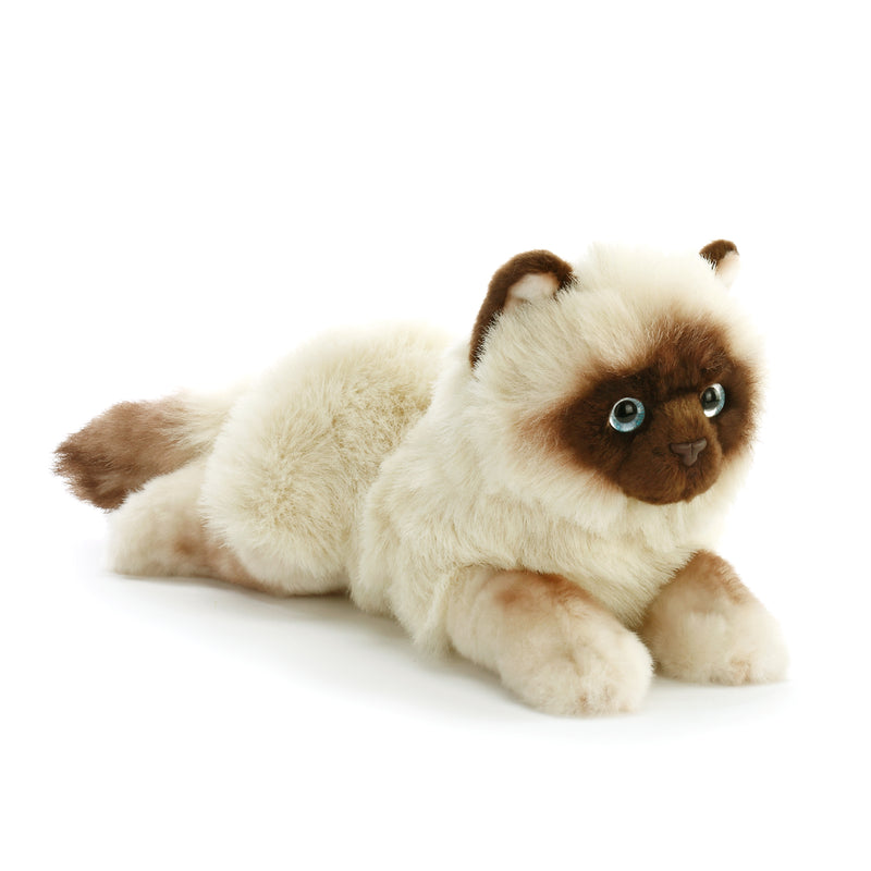 Nat and Jules Lounging Large Siamese Cat Childrens Plush Stuffed Animal Toy
