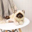 Nat and Jules Lounging Large Siamese Cat Childrens Plush Stuffed Animal Toy