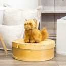 Nat and Jules Small Persian Cat Friend Muted Orange Childrens Plush Stuffed Animal Toy