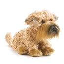 Nat and Jules Sitting Small Wheaten Terrier Dog Carmel Brown Childrens Plush Stuffed Animal Toy