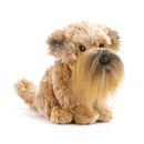 DEMDACO Wheaten Terrier Dog Light Brown Childrens Plush Beanbag Stuffed Animal Toy