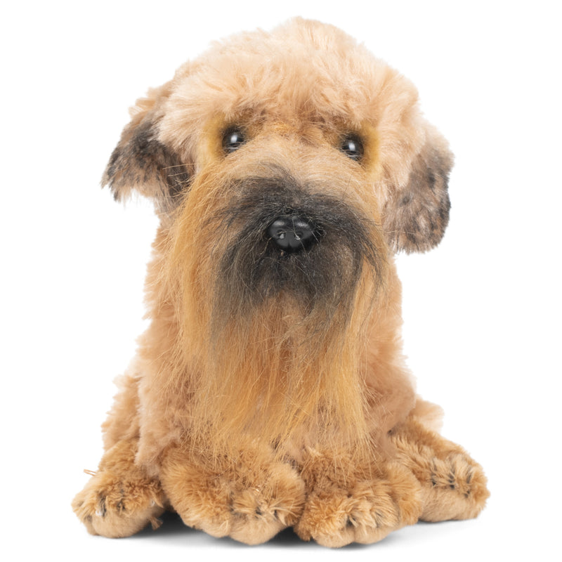 DEMDACO Wheaten Terrier Dog Light Brown Childrens Plush Beanbag Stuffed Animal Toy
