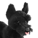 Nat and Jules Standing Small Scottish Terrier Dog Midnight Black Childrens Plush Stuffed Animal Toy