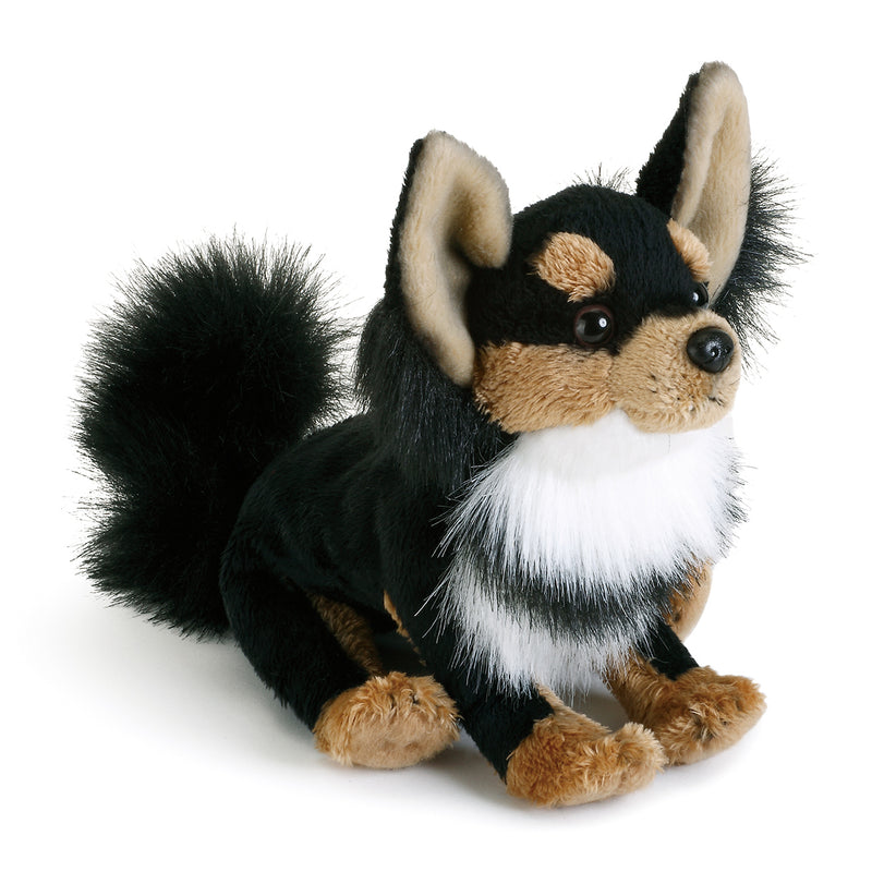 DEMDACO Long-Haired Chihuahua Childrens Plush Stuffed Animal Toy