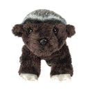 DEMDACO White Back Honey Badger Childrens Plush Beanbag Stuffed Animal Toy
