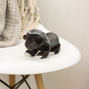 DEMDACO White Back Honey Badger Childrens Plush Beanbag Stuffed Animal Toy