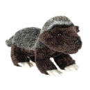 DEMDACO White Back Honey Badger Childrens Plush Beanbag Stuffed Animal Toy