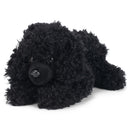 DEMDACO Poodle Stuffed Dog Curly Fuzzy Black 6 inch Plush Fabric Beanbag Figure Toy