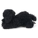 DEMDACO Poodle Stuffed Dog Curly Fuzzy Black 6 inch Plush Fabric Beanbag Figure Toy
