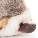 DEMDACO Huddled Small Hedgehog Wispy Chestnut Childrens Plush Stuffed Animal