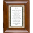 Dad We Will Miss You Woodgrain Remembrance Keepsake Box