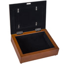 In Memory Old World Script Woodgrain Remembrance Keepsake Box