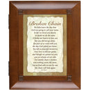 Broken Chain God to Call You Home Woodgrain Remembrance Keepsake Box