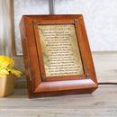 Live Your Life Laugh Again Woodgrain Remembrance Keepsake Box