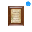 Top down view of Live Your Life Laugh Again Woodgrain Remembrance Keepsake Box