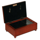 Communion Woodgrain Rope Trim Music Box Plays Handels Hallelujah