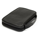 Black Zipper Pocket Leather Distressed Bible Cover Case with Handle, X-Large