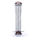 15 inch Copper Finish Weather Resistant 1 Lb. Metal Mesh Outdoor Hanging Nut Bird Feeder