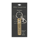 DEMDACO Fly Gold Tone 6 inch Brass Stainless Zinc Metal Automotive Key Ring Chain
