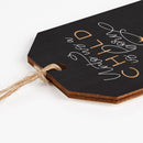 P. Graham Dunn Unto Us A Child is Born Nativity Black 3.5 x 2 MDF Wood Holiday Hanging Ornament