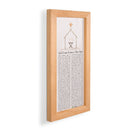 P. Graham Dunn Nativity Scripture Fawn Brown 19.25 x 9.5 Pine Holiday Framed Art Wall Plaque