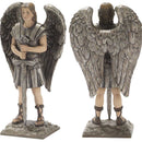 Dicksons Archangel Michael 8 x 6 inch Silver Tone Resin Stone Table Top Figurine