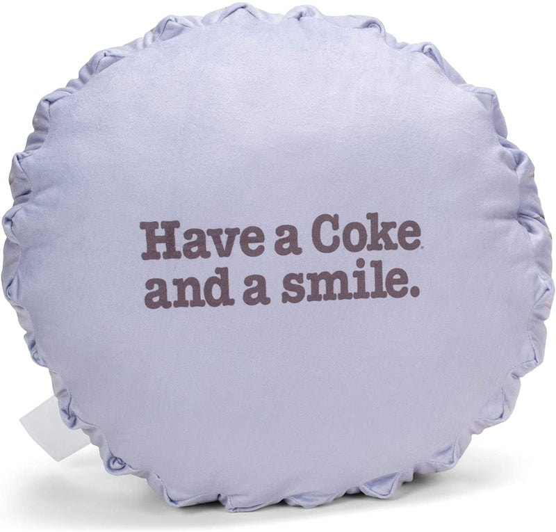 Mark Feldstein & Associates Drink Coca-Cola Bottle Cap 16 Inch Plush Polyester Embroidered Pillow