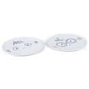 DEMDACO Food Art Face Characters 10 inch Melamine Dinner Plate Set of 2