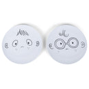 DEMDACO Food Art Face Characters 10 inch Melamine Dinner Plate Set of 2