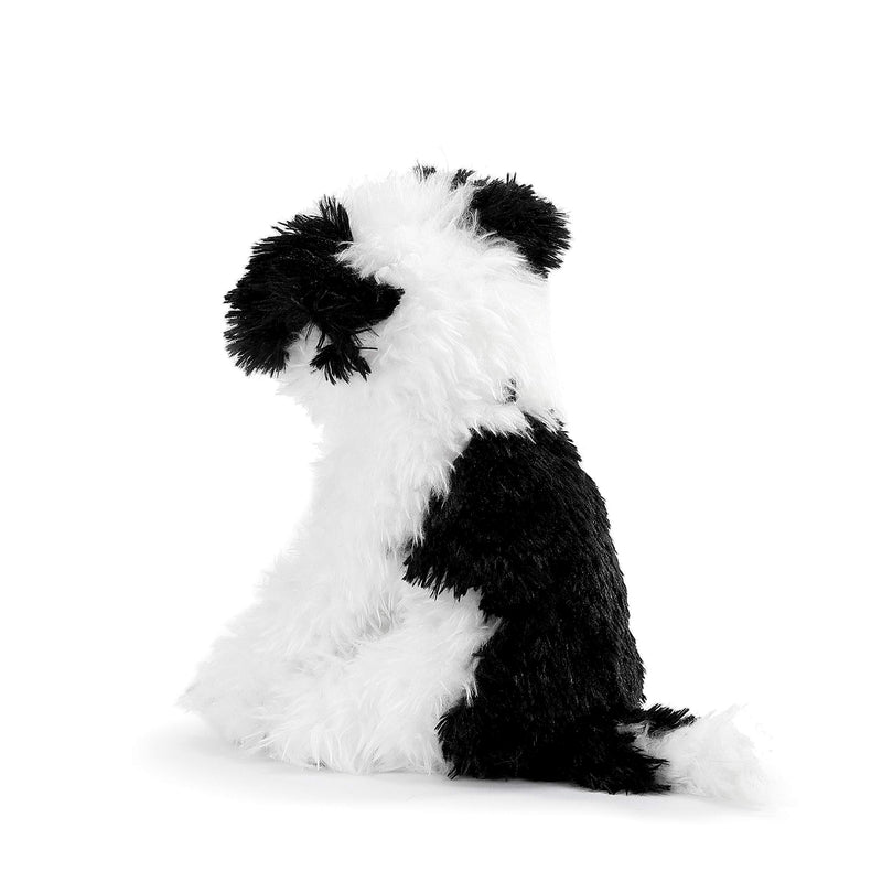DEMDACO Terrier Mix Rescue Breed Dog White 10 inch Plush Fabric Stuffed Figure Toy