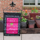 It's a Southern Thing Expressions 18 x 13 Rectangular Double Applique Small Garden Flag