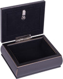 Aunts Are Angels Black Rope Trim 4.5 x 3.5 Tiny Square Jewelry Keepsake Box