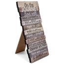 Lighthouse Christian Products On The Journey God Will Rustic Stacked Pallet 5 x 10 Wood Plaque