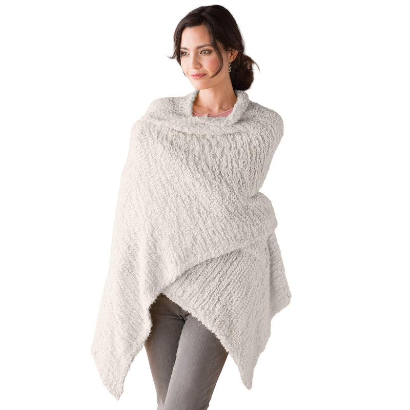 Taupe Womens One Size Soft Knit Nylon Giving Shawl Wrap in Gift Box