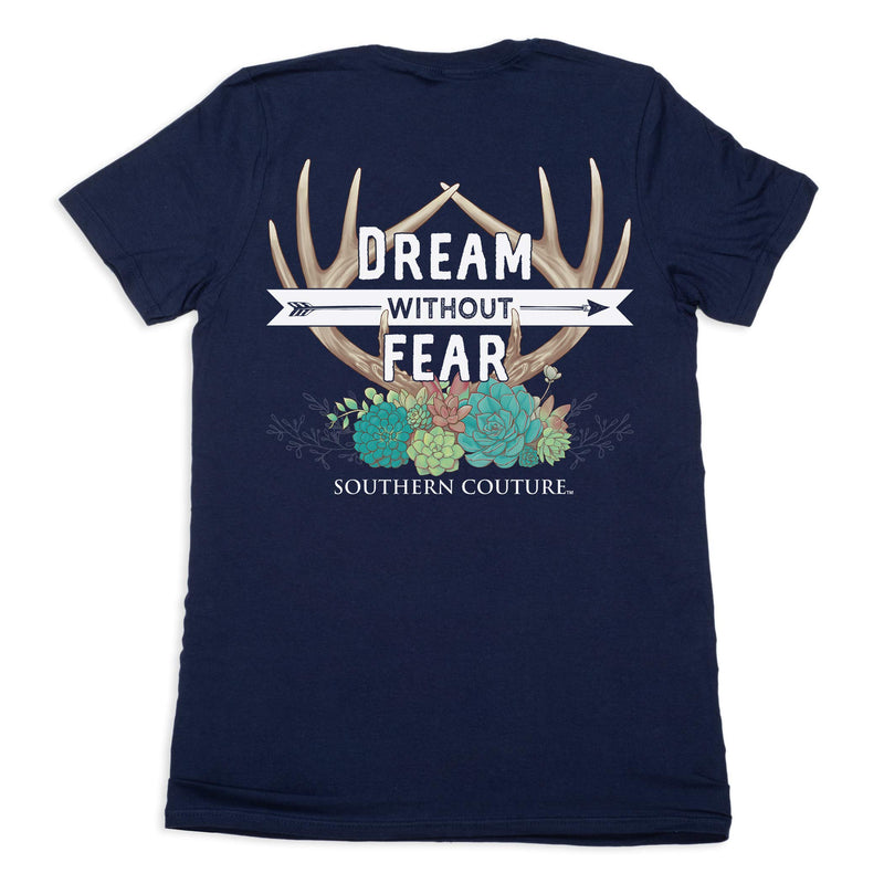Southern Couture Classic Fit Dream Without Fear Adult T-Shirt Navy