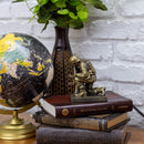 Dicksons Duty Faith God Praying Soldier 5 inch Gold Resin Stone Table Top Figurine