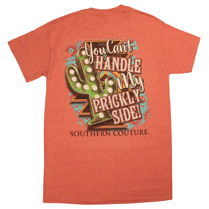 Southern Couture My Prickly Side Cactus Sunset Orange Cotton Fabric Classic T-Shirt