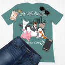 Southern Couture Comfort Fit Love One Another Adult T-Shirt Seafoam
