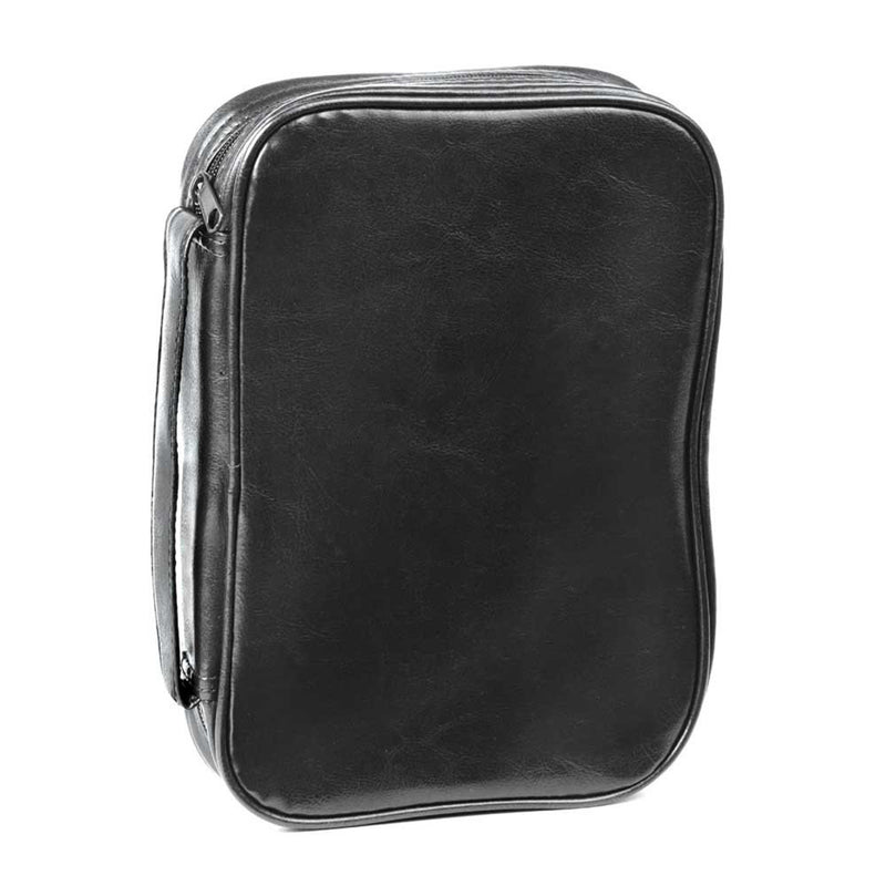 Black Leatherette Bible Cover Case with Handle, (Maxi) 2X-Large