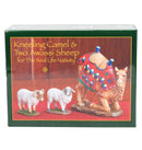 Set of 3 Kneeling Camel and Two Awassi Sheep Nativity Figurines - 7 inch Scale