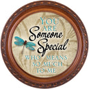 You Are Someone Special to Me Woodgrain Rope Trim Jewelry Music Box Plays What Friends Are For