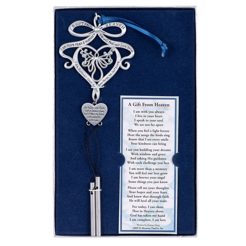 A Gift from Heaven Pewter Memorial Wind Chime