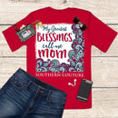 Southern Couture Classic Greatest Blessing Womens Inspirational T-Shirt - Red