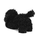 DEMDACO Poodle Stuffed Dog Curly Fuzzy Black 6 inch Plush Fabric Beanbag Figure Toy
