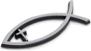 Harbor House Small Silver Christian Cross Fish Auto Emblem