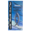 Harbor House Small Silver Christian Cross Fish Auto Emblem