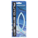 Plain Christian Fish Ichthus Iridescent Large Weatherproof Auto Emblem