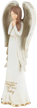 Dicksons Said A Prayer for You Today Angel Ivory 3.5 x 8 Resin Stone Tabletop Figurine