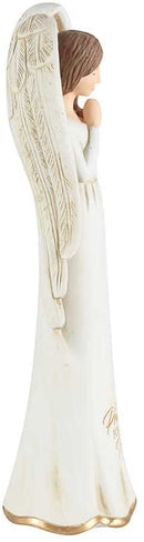Dicksons Said A Prayer for You Today Angel Ivory 3.5 x 8 Resin Stone Tabletop Figurine